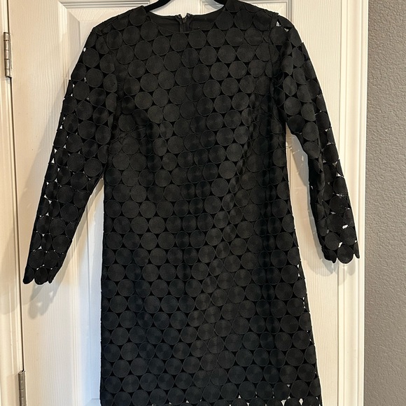 Ann Taylor Black Sheath Dress with Long Sleeves and Cut Out Details for Cocktail - Picture 1 of 3